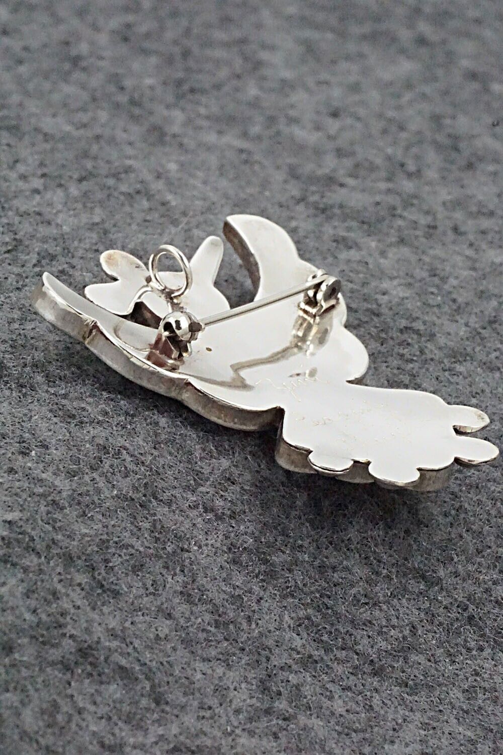 Multi Stone & Sterling Silver Inlay Pendant / Pin - Leavus Ahiyite
