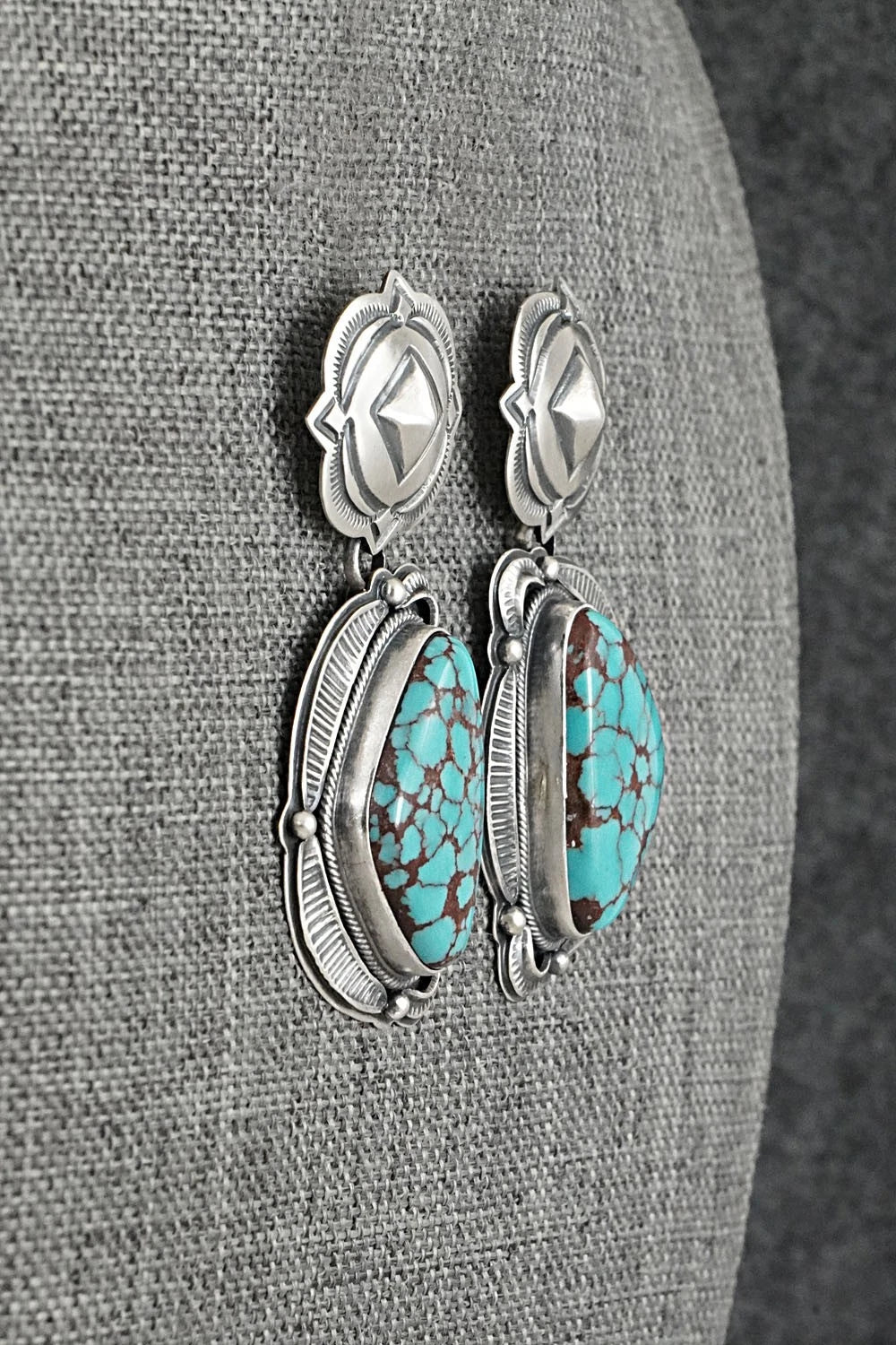 Turquoise & Sterling Silver Earrings - Randy Boyd
