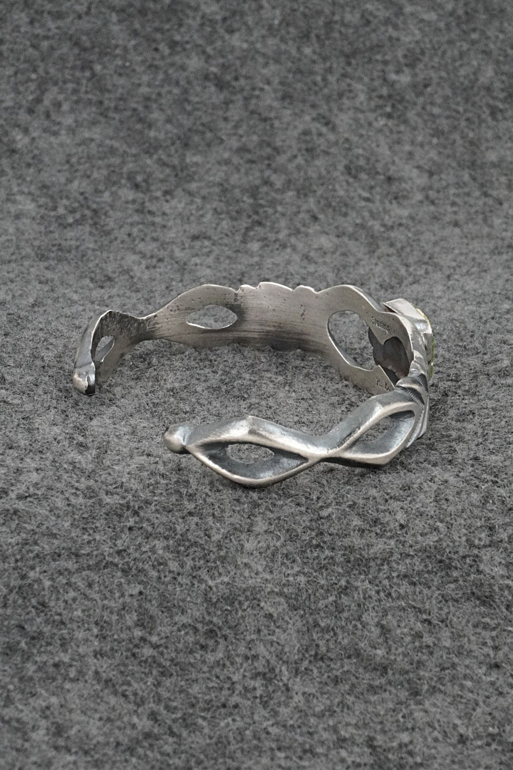 Turquoise & Sterling Silver Bracelet - Harrison Bitsue