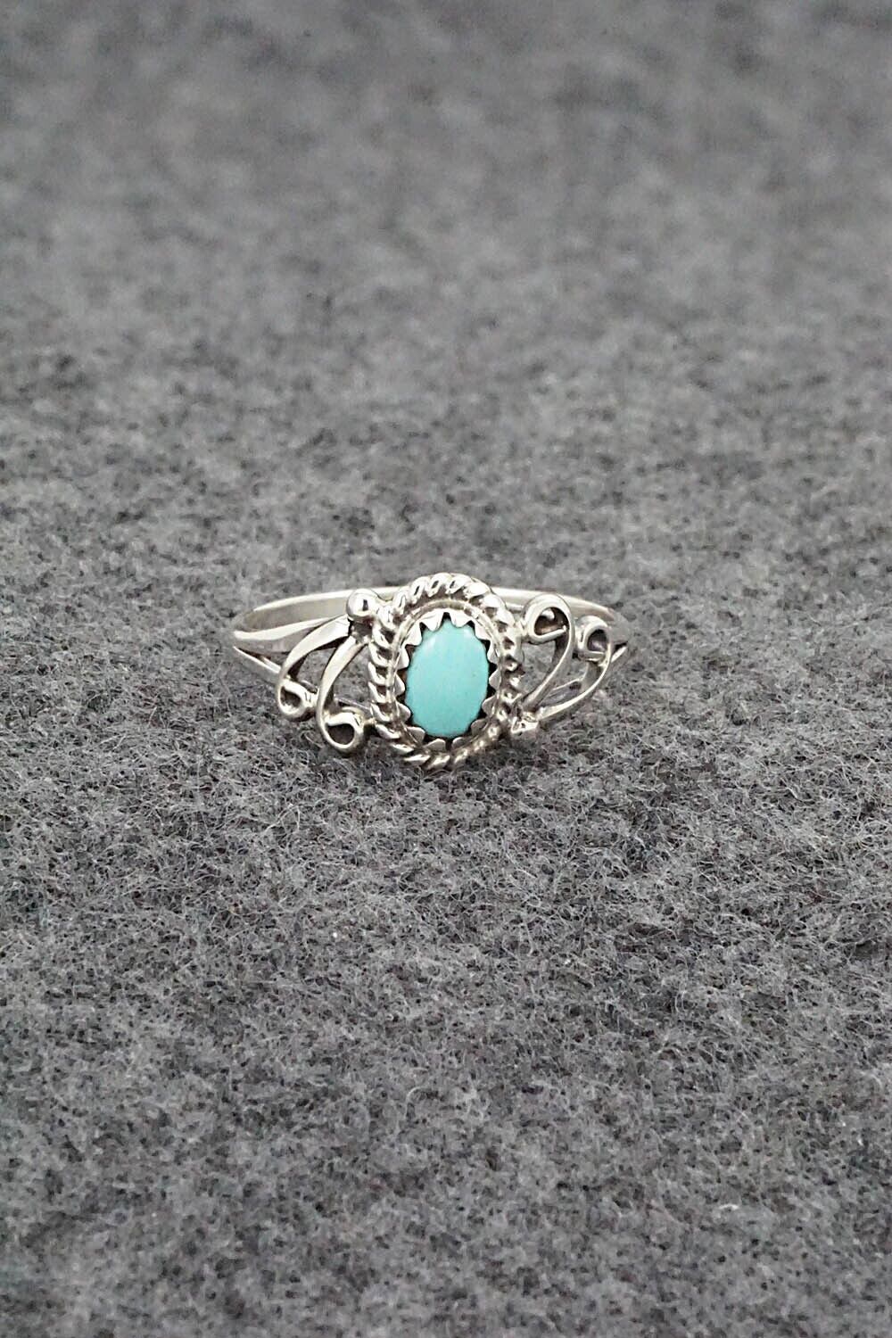 Turquoise & Sterling Silver Ring - Letricia Largo - Size 6.25