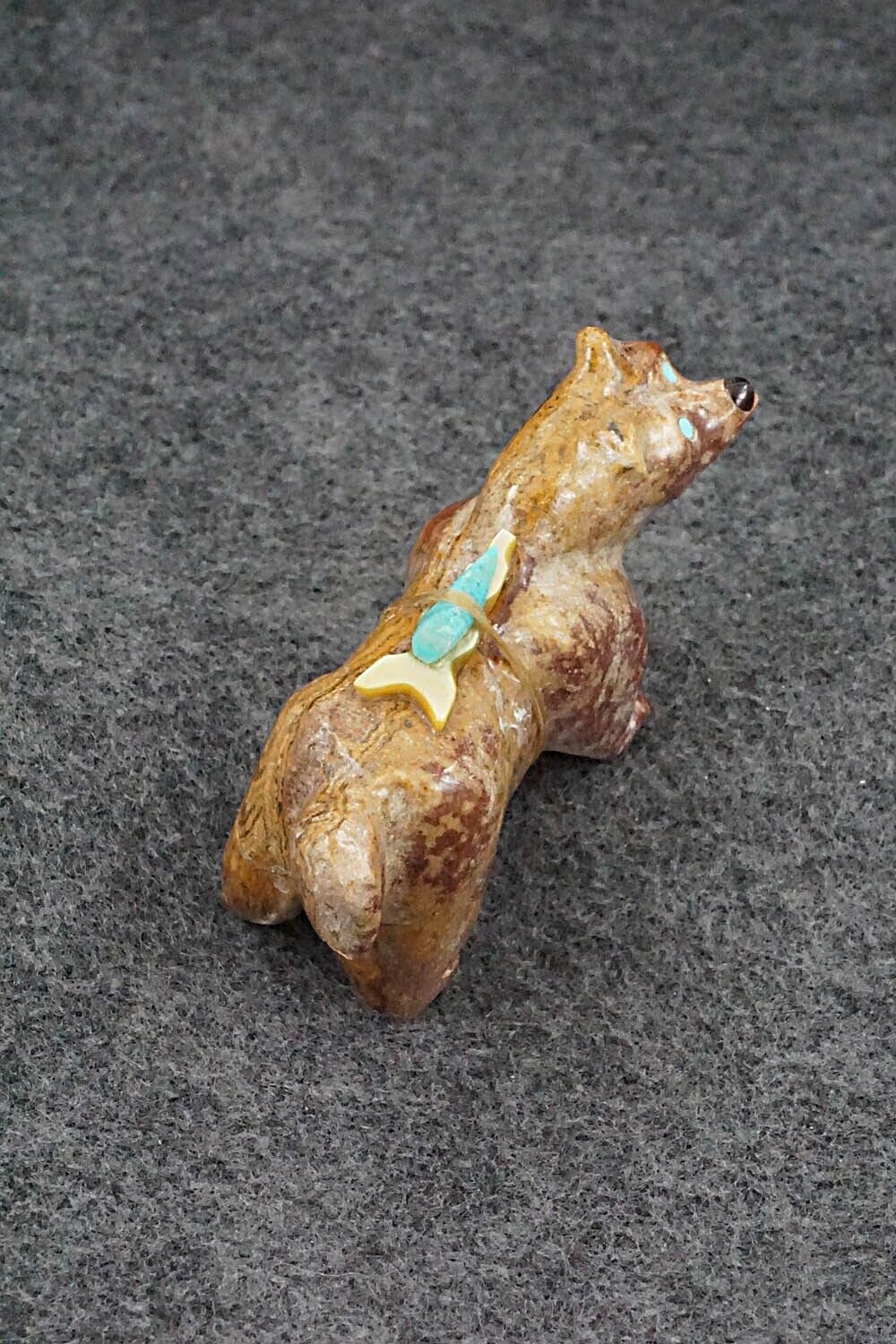 Wolf Zuni Fetish Carving - Freddie Leekya