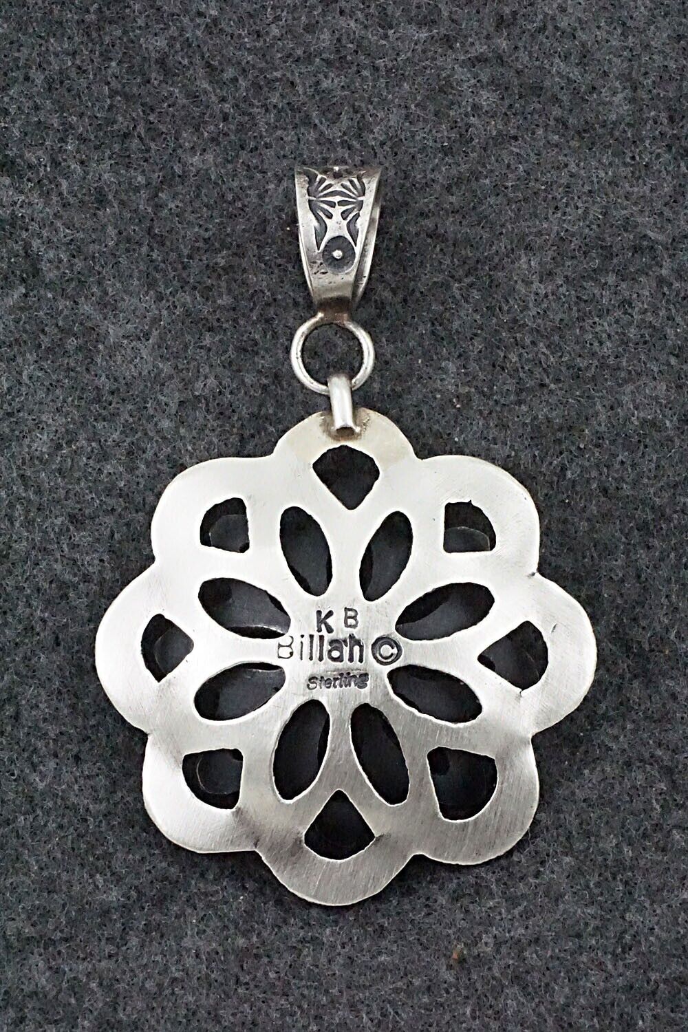 Turquoise & Sterling Silver Pendant - Kevin Billah