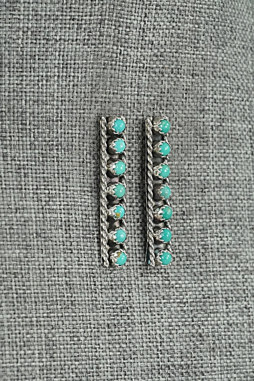 Turquoise & Sterling Silver Earrings - Dominic Duboise