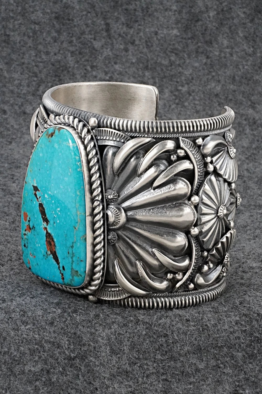 Turquoise & Sterling Silver Bracelet - Delbert Gordon