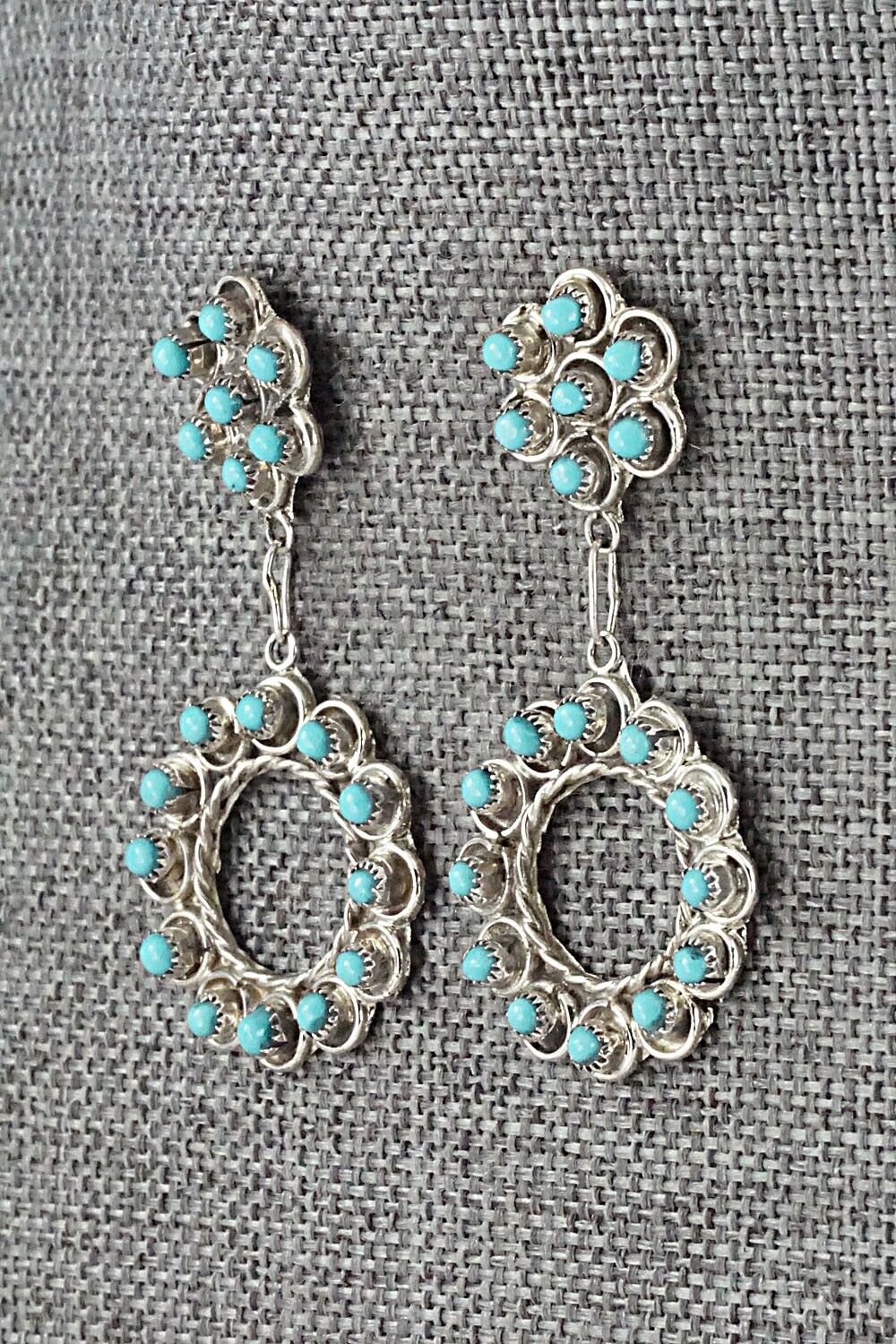 Turquoise & Sterling Silver Earrings - Waylon Johnson