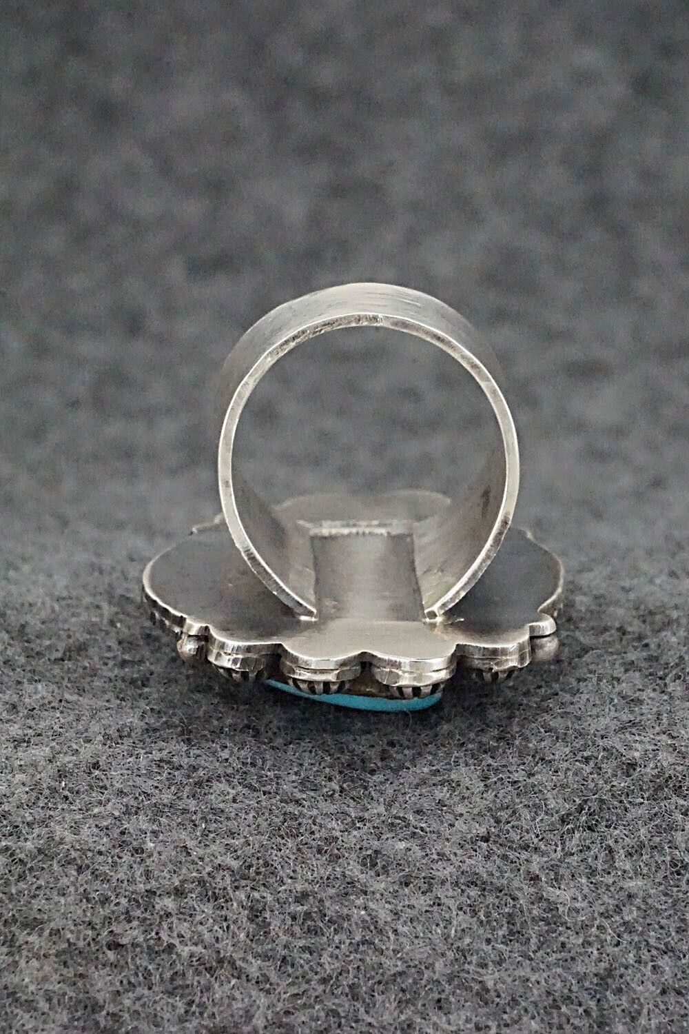 Turquoise & Sterling Silver Ring - Rosita Calladitto - Size 9