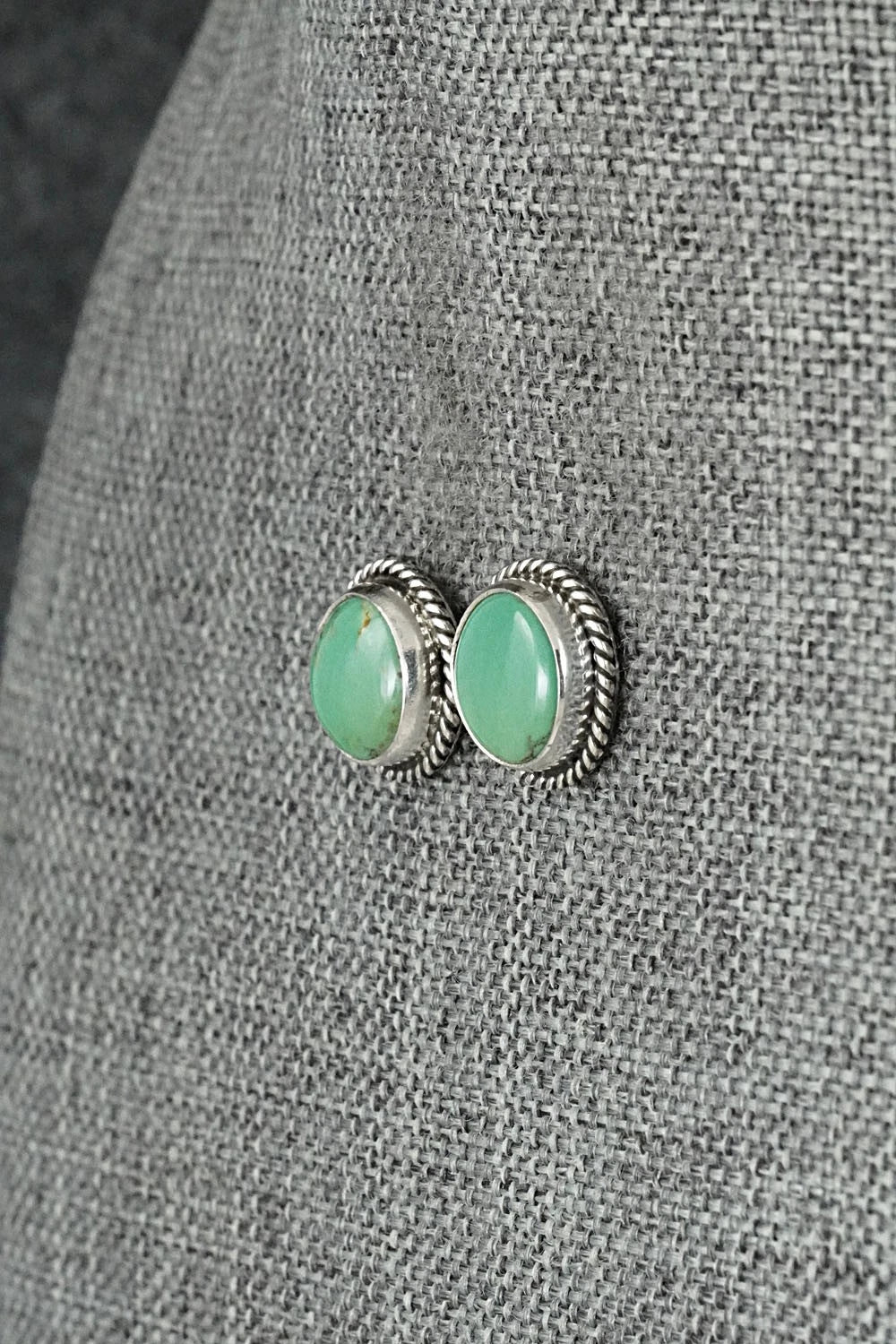 Turquoise & Sterling Silver Earrings - Rosemary Saunders