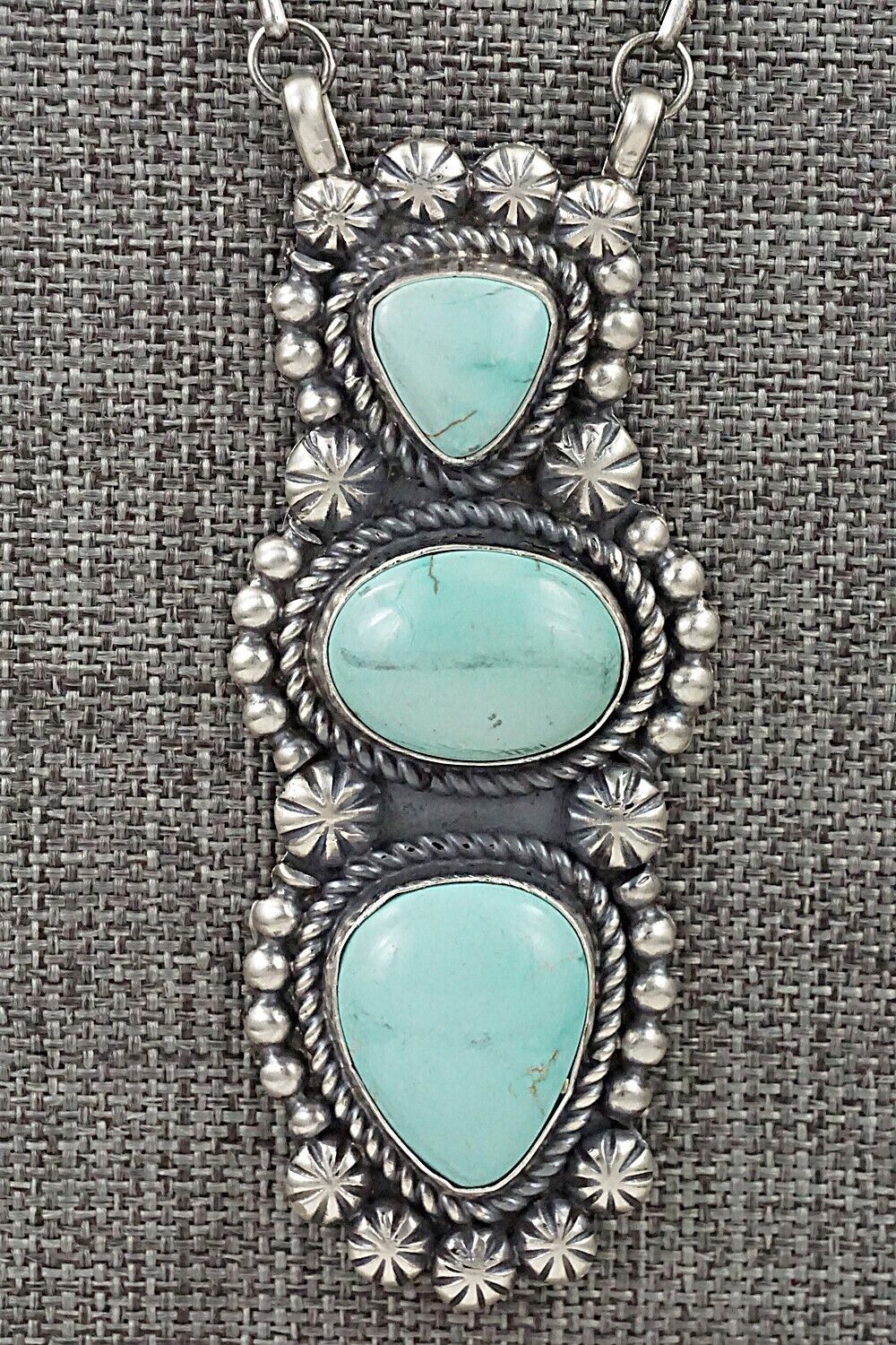 Turquoise & Sterling Silver Necklace - Jeff James