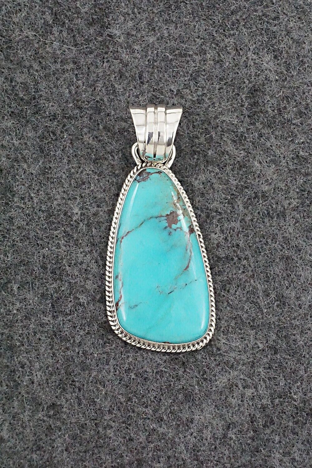 Turquoise and Sterling Silver Pendant - Sharon McCarthy