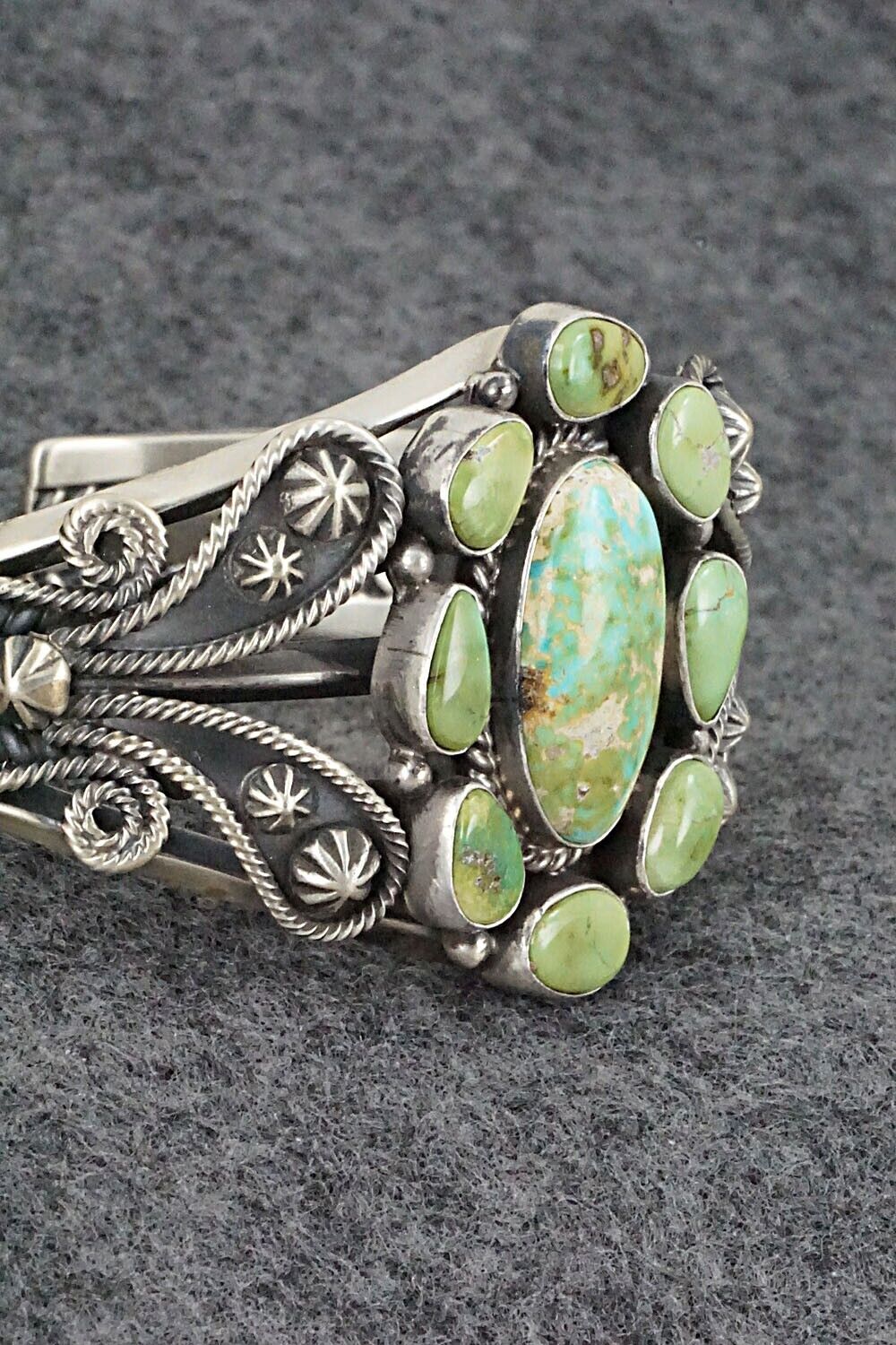 Turquoise & Sterling Silver Bracelet - Derrick Gordon