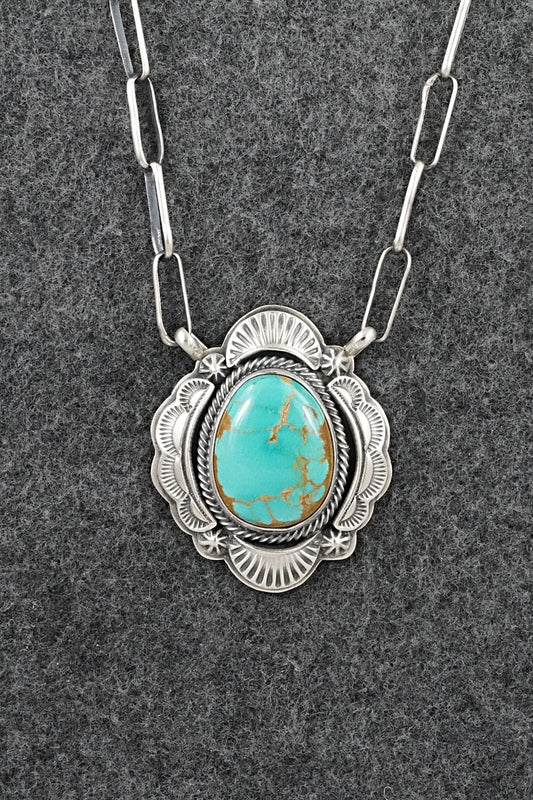 Turquoise & Sterling Silver Necklace - Randy Boyd