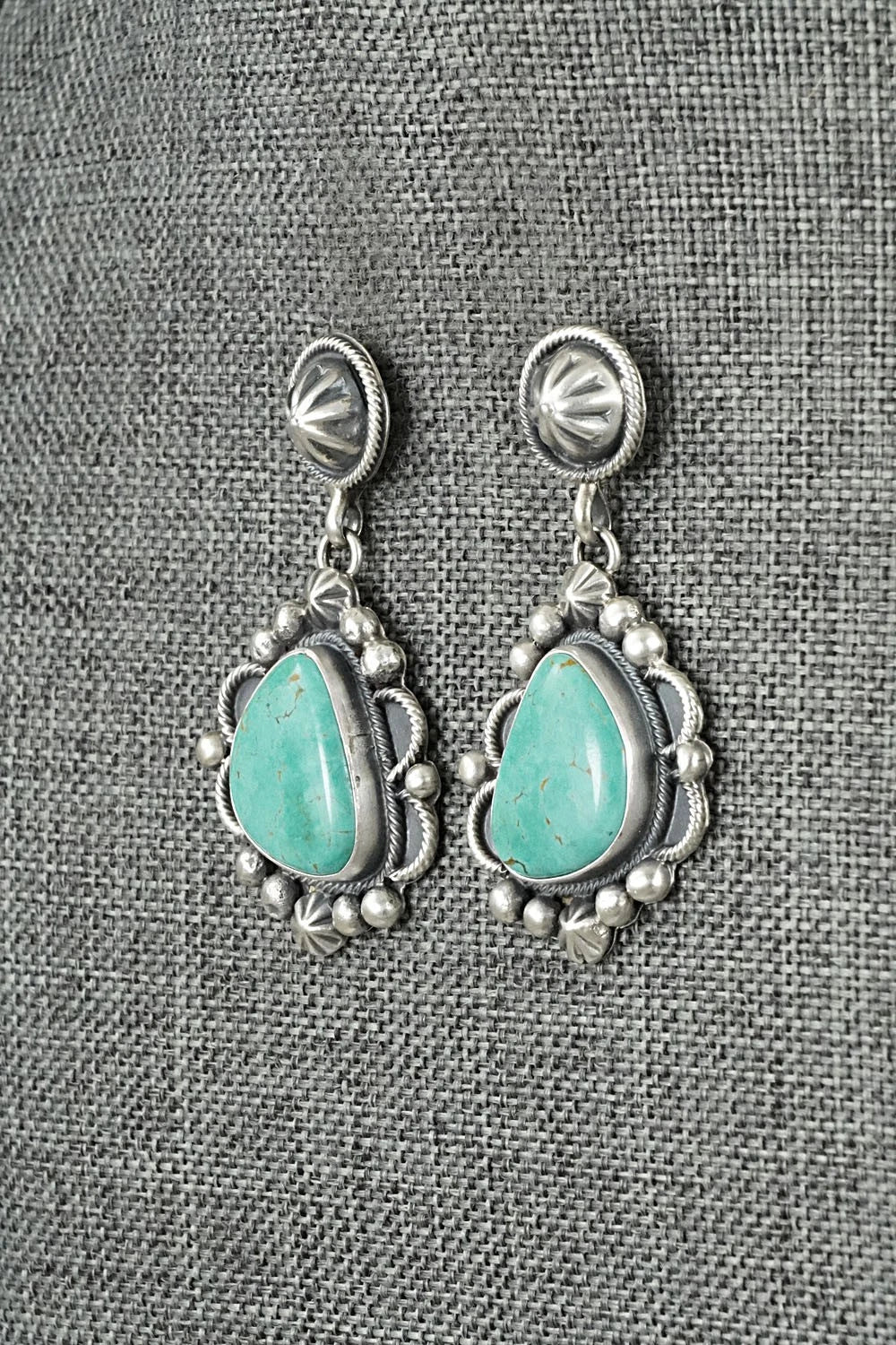 Turquoise & Sterling Silver Earrings - Darrin Livingston