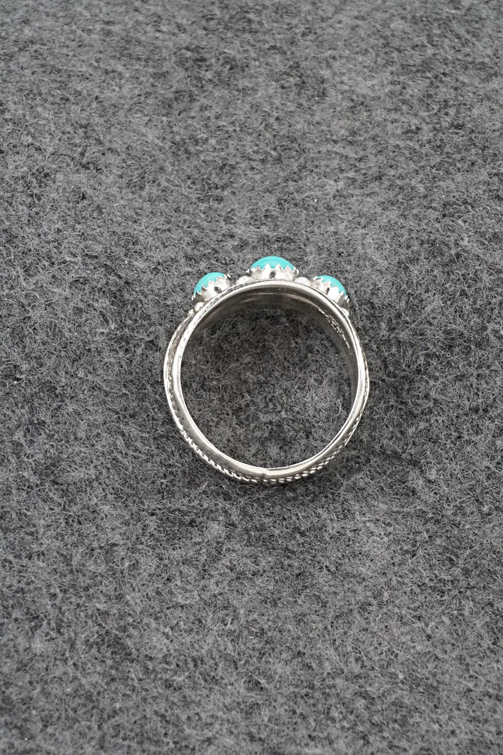 Turquoise & Sterling Silver Ring - Betty Begaye - Size 11