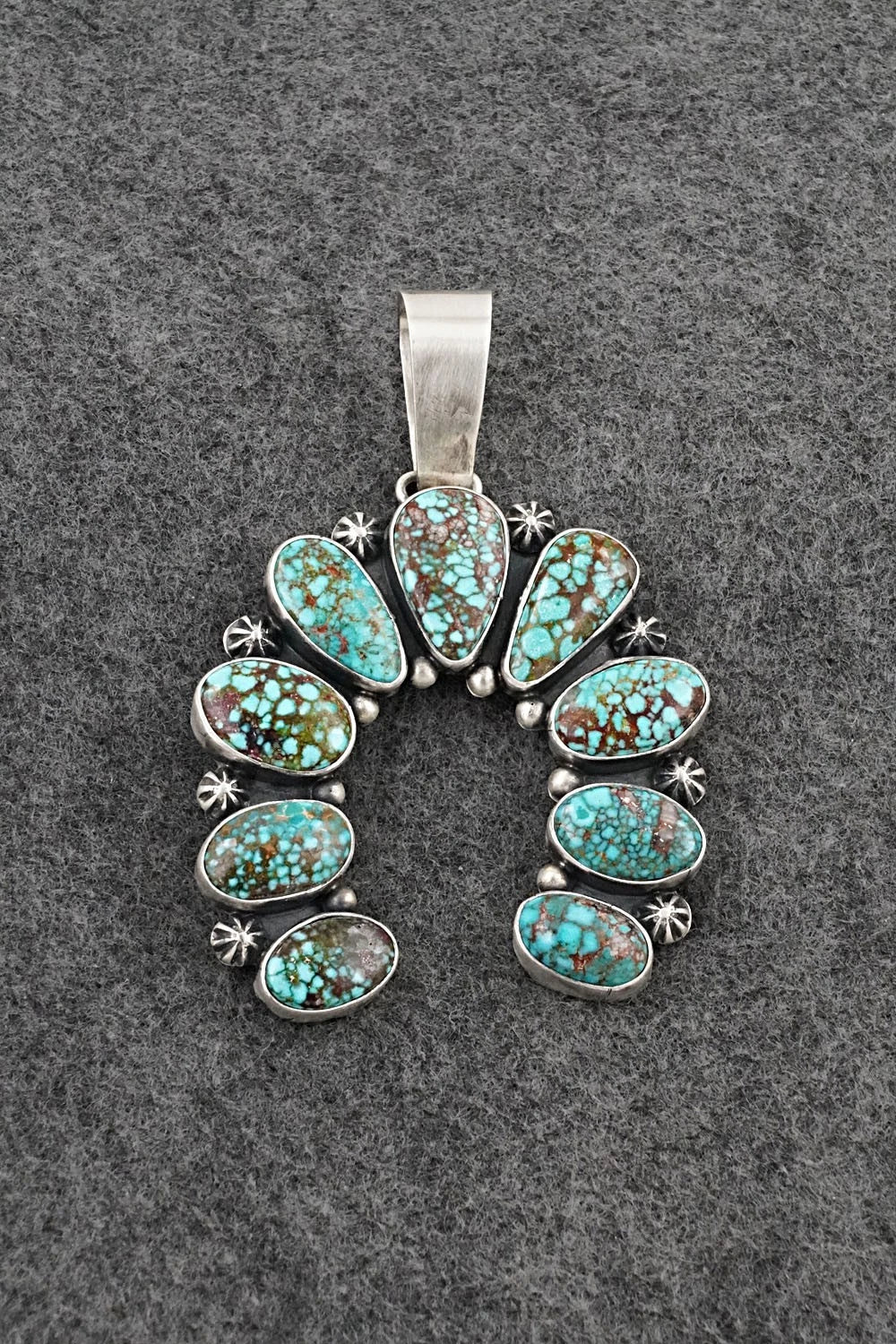 Turquoise & Sterling Silver Pendant - Paul Livingston