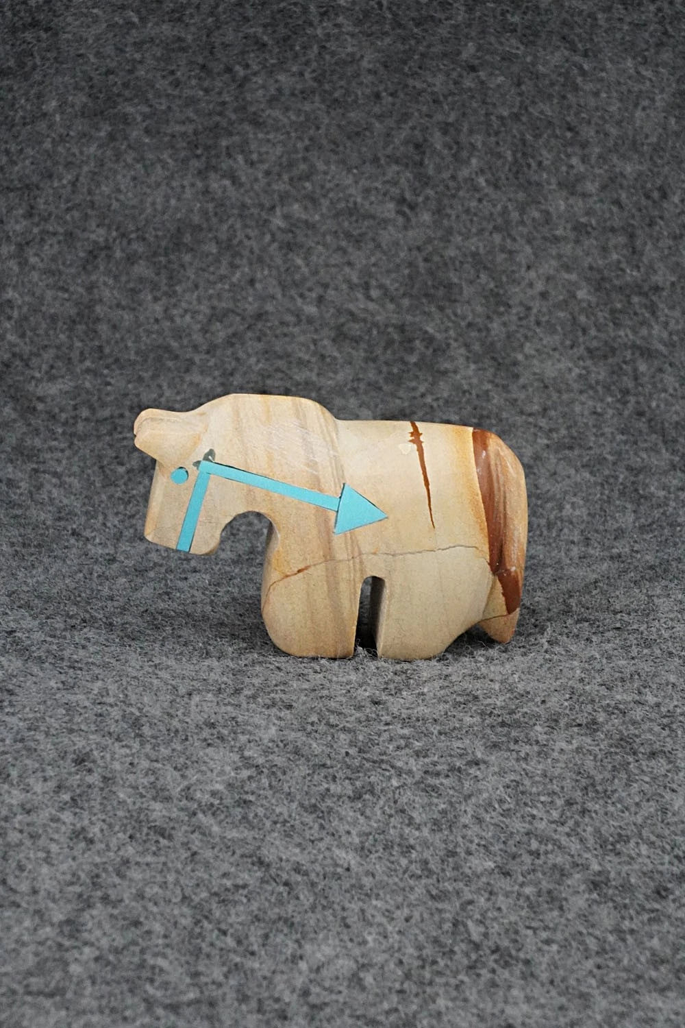 Horse Zuni Fetish Carving - Bernard Laiwakete