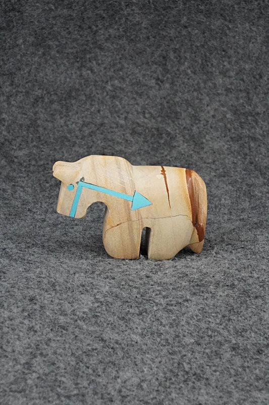 Horse Zuni Fetish Carving - Bernard Laiwakete
