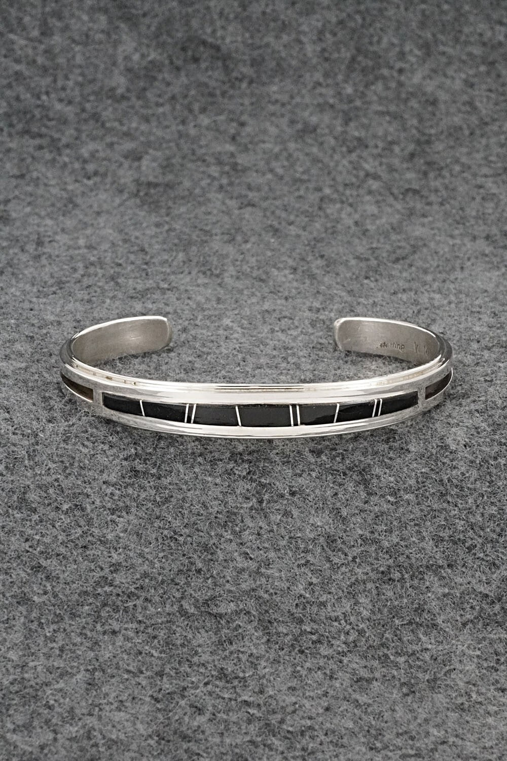 Onyx & Sterling Silver Bracelet - Wilbert Muskett Jr.