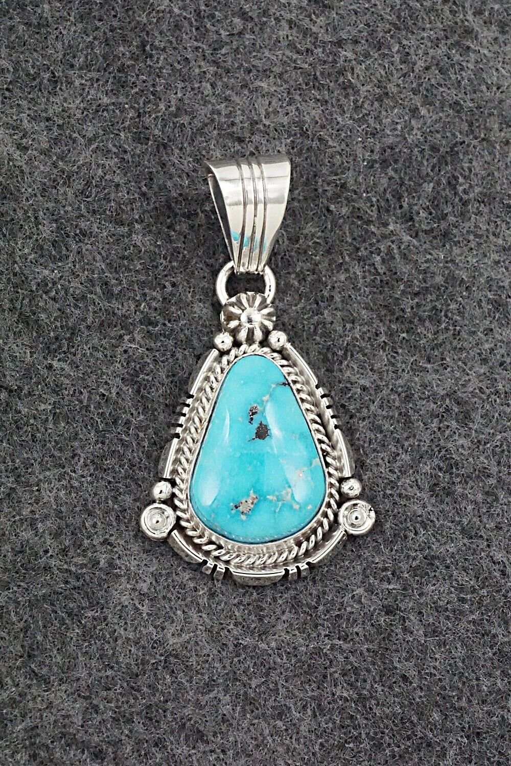 Turquoise & Sterling Silver Pendant - Daniel Benally