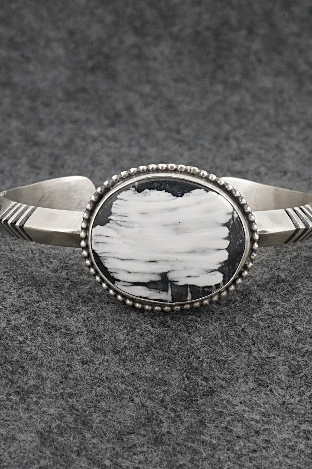 White Buffalo & Sterling Silver Bracelet - Paul Livingston