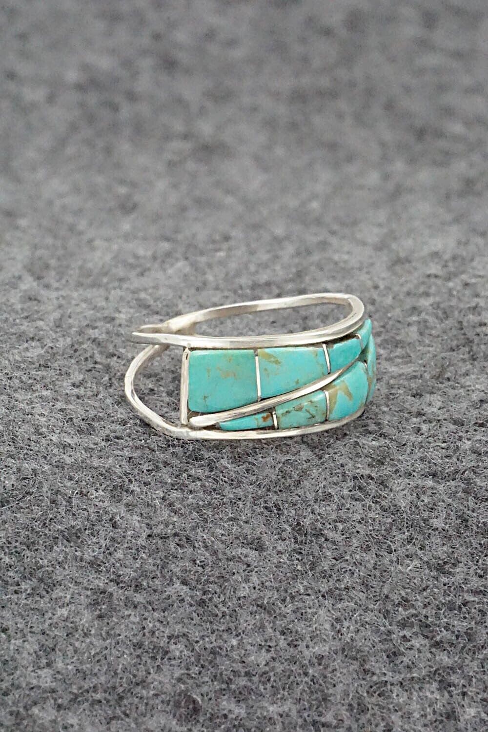 Turquoise & Sterling Silver Ring - Debbie Livingston - Size 9.5