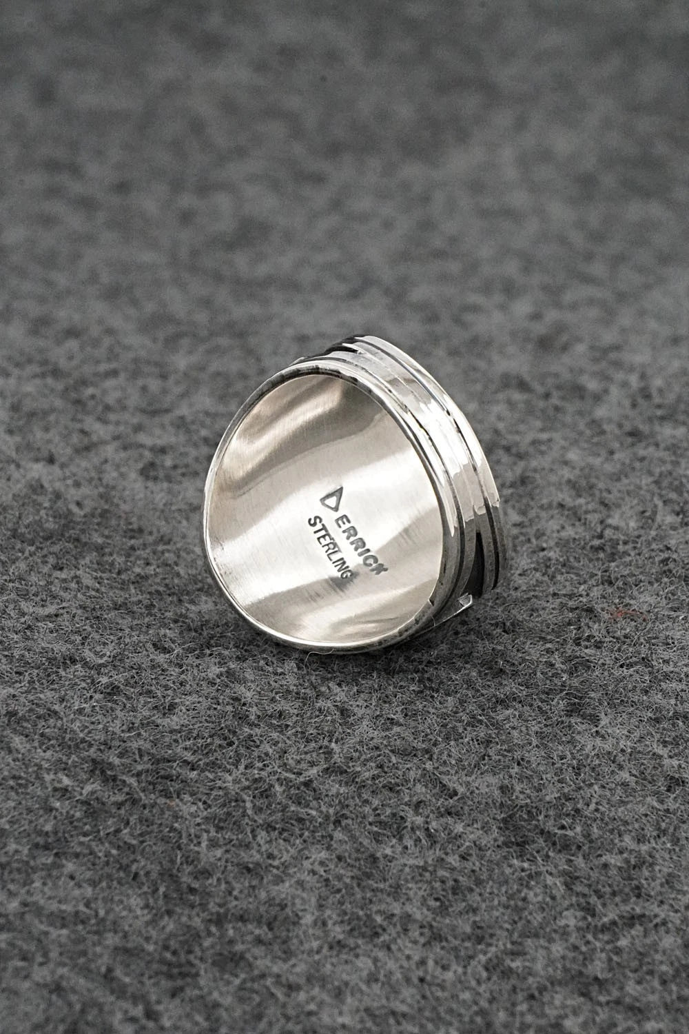 Turquoise & Sterling Silver Ring - Derrick Gordon - Size 8