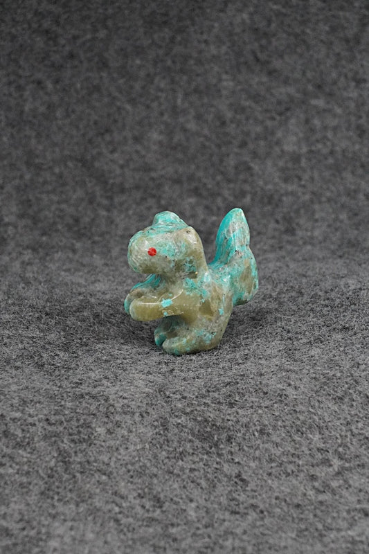 Squirrel Zuni Fetish Carving - Kenric Laiwakete