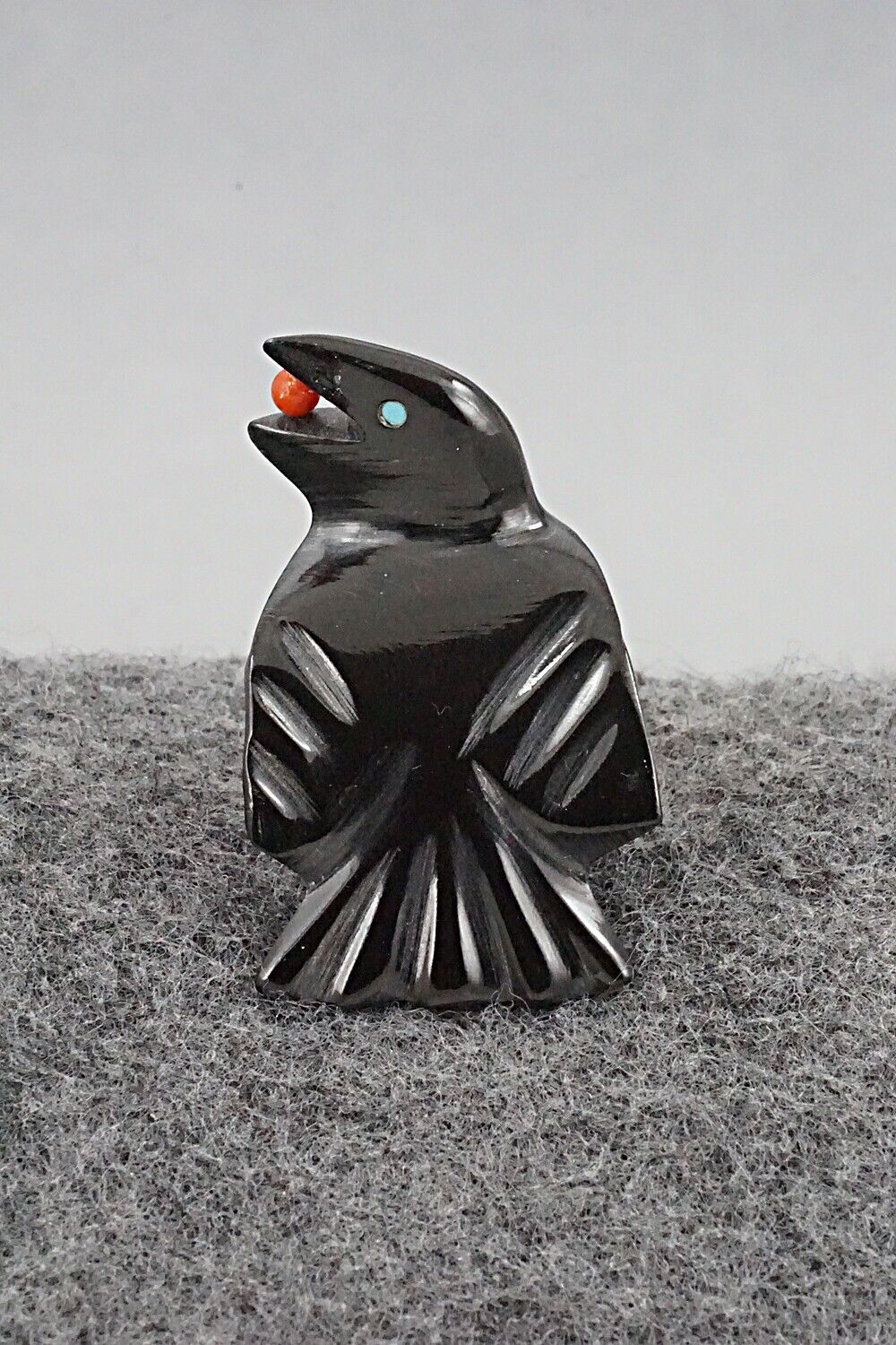 Crow Zuni Fetish Carving - Calvert Bowannie