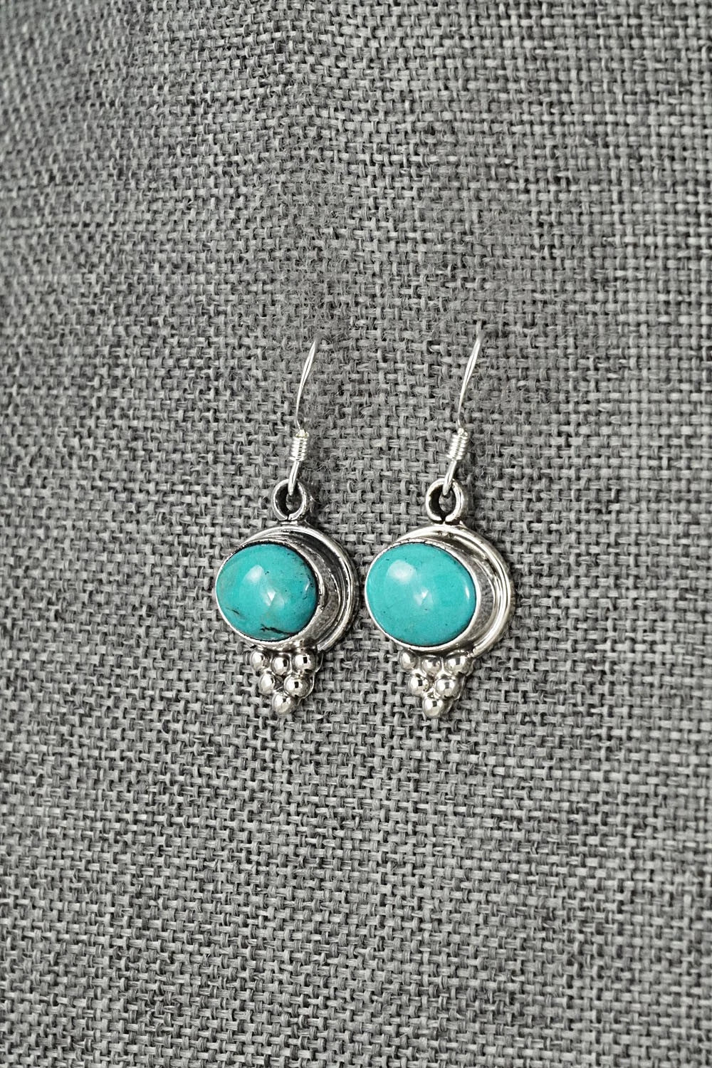 Turquoise & Sterling Silver Earrings - Isabelle Yazzie