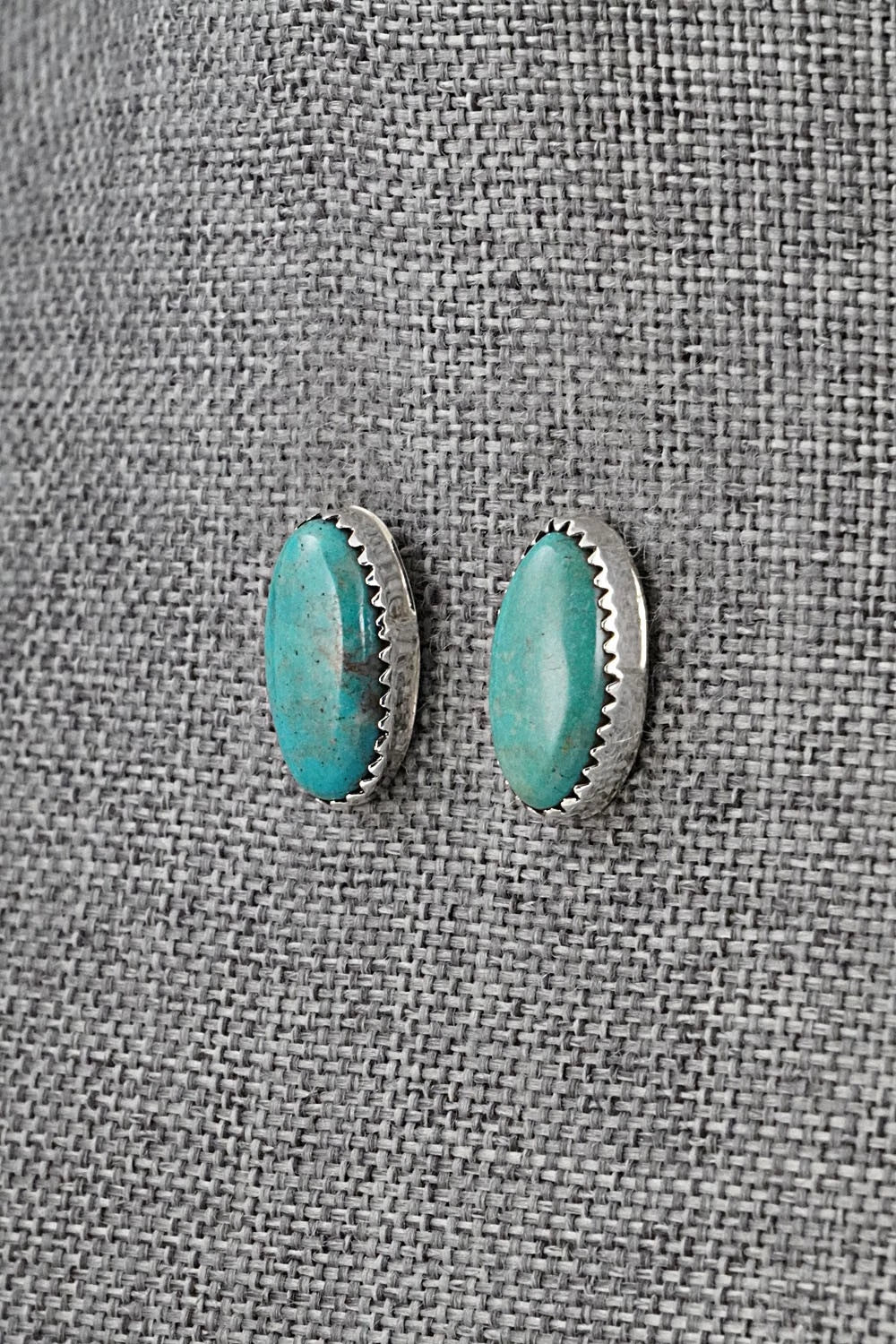 Turquoise & Sterling Silver Necklace and Earrings Set - Murray Hannaweeka