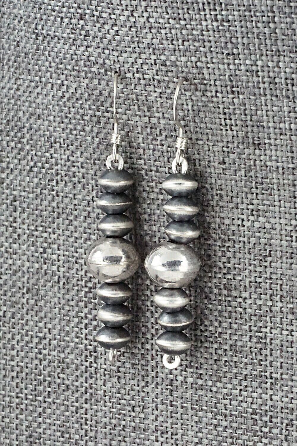 Sterling Silver Navajo Pearl Earrings - Preston Haley