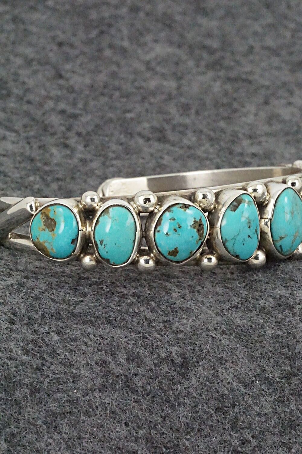 Turquoise & Sterling Silver Bracelet - Priscilla Reeder