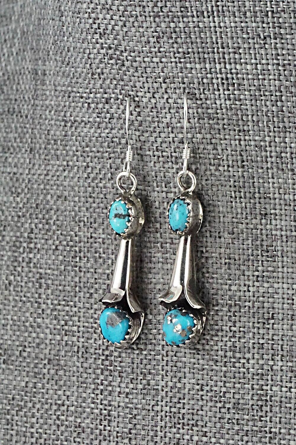 Turquoise & Sterling Silver Squash Blossom Set - Phil Garcia