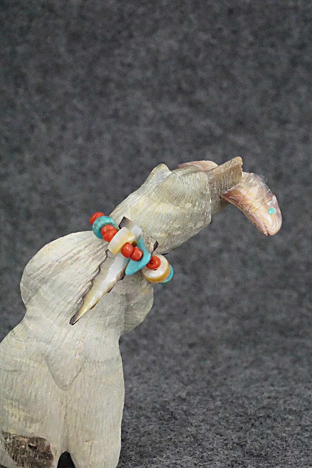Bear with Fish Zuni Fetish Carving - Douglas Martza