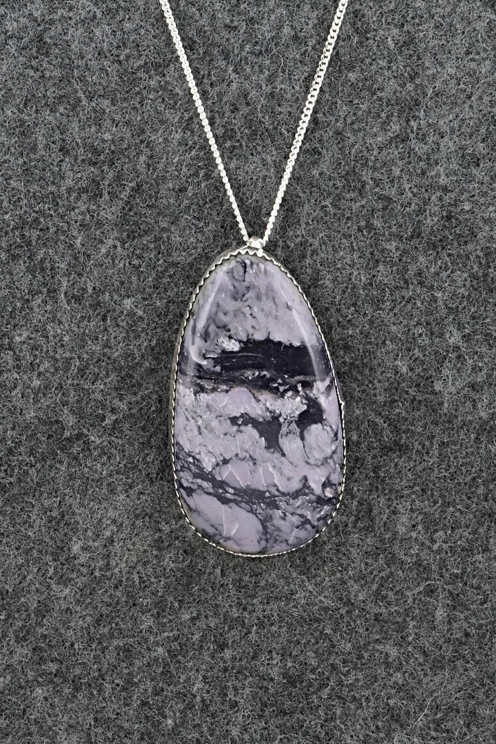 Morado & Sterling Silver Necklace and Earrings Set - Murray Hannaweeka