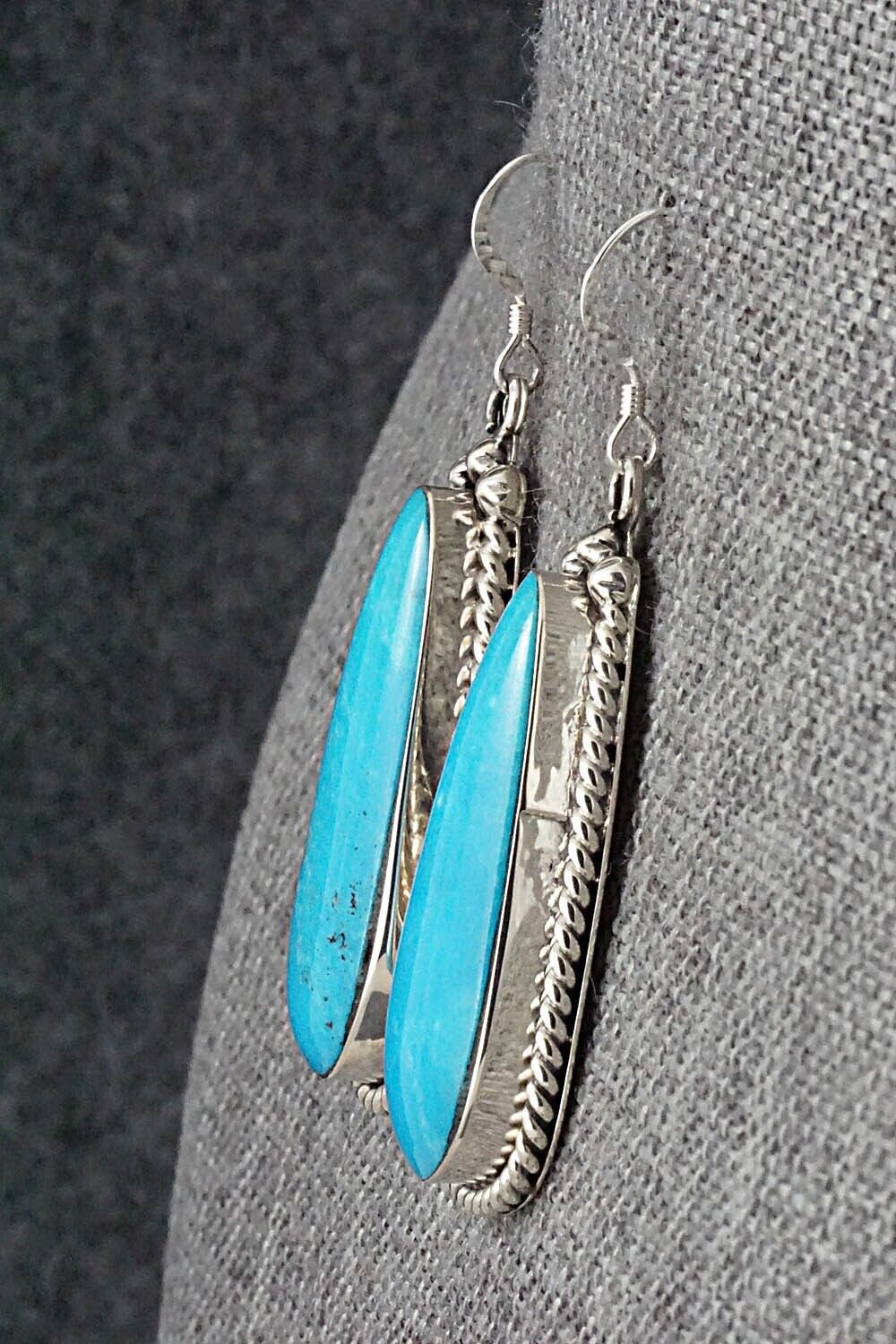 Turquoise & Sterling Silver Earrings - Brandon Belin