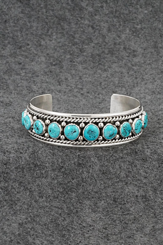 Turquoise & Sterling Silver Bracelet - Chester Charley