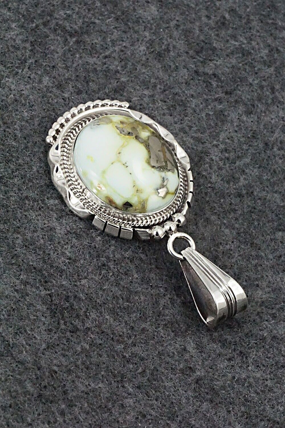 Variscite & Sterling Silver Pendant - Samuel Yellowhair