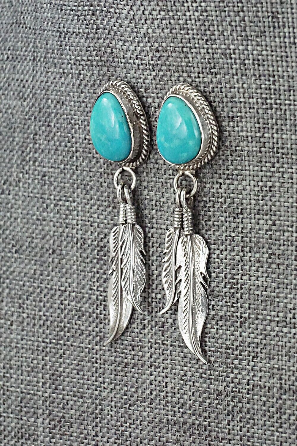 Turquoise and Sterling Silver Earrings - Sharon McCarthy