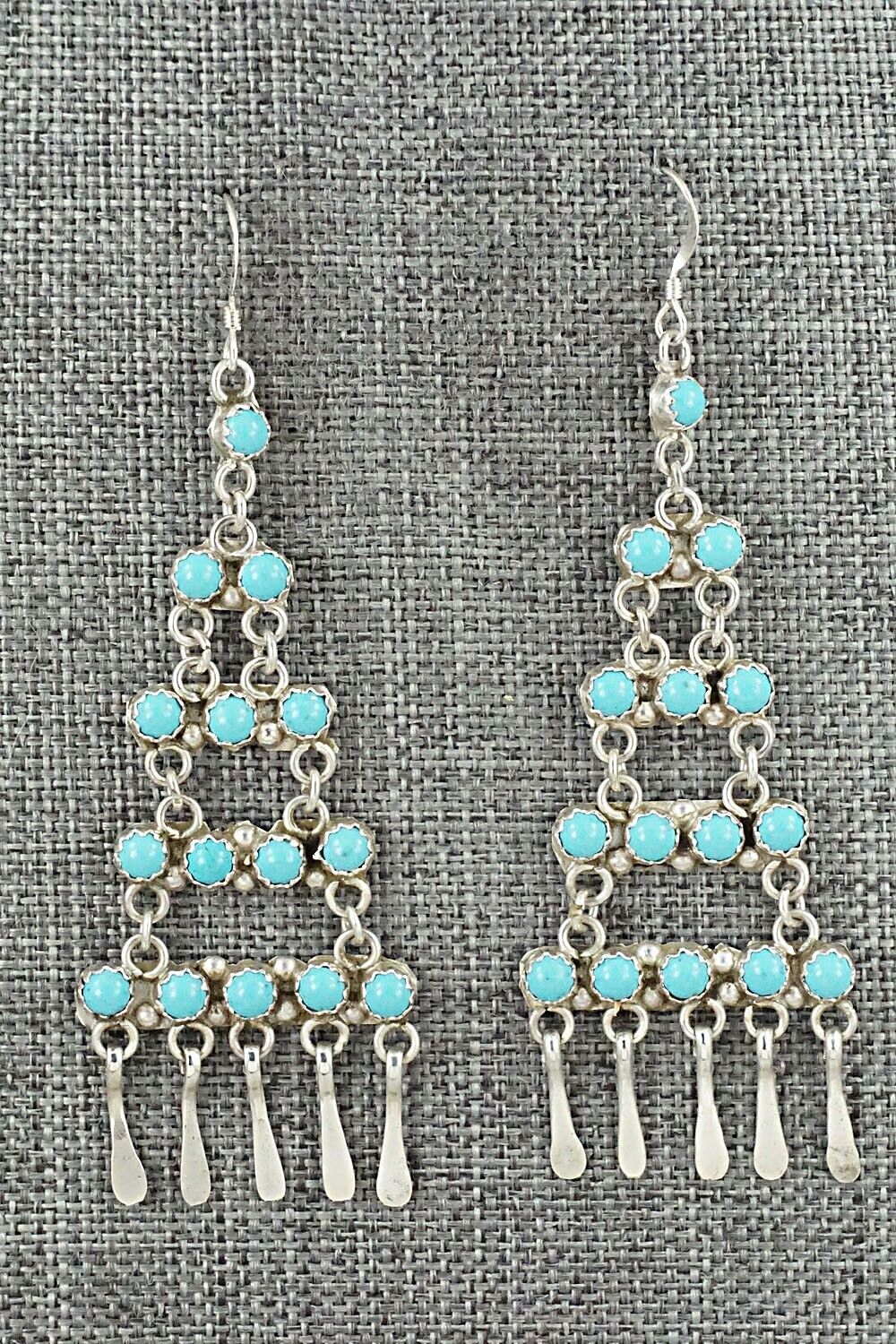 Turquoise & Sterling Silver Earrings - Sylvia Chee