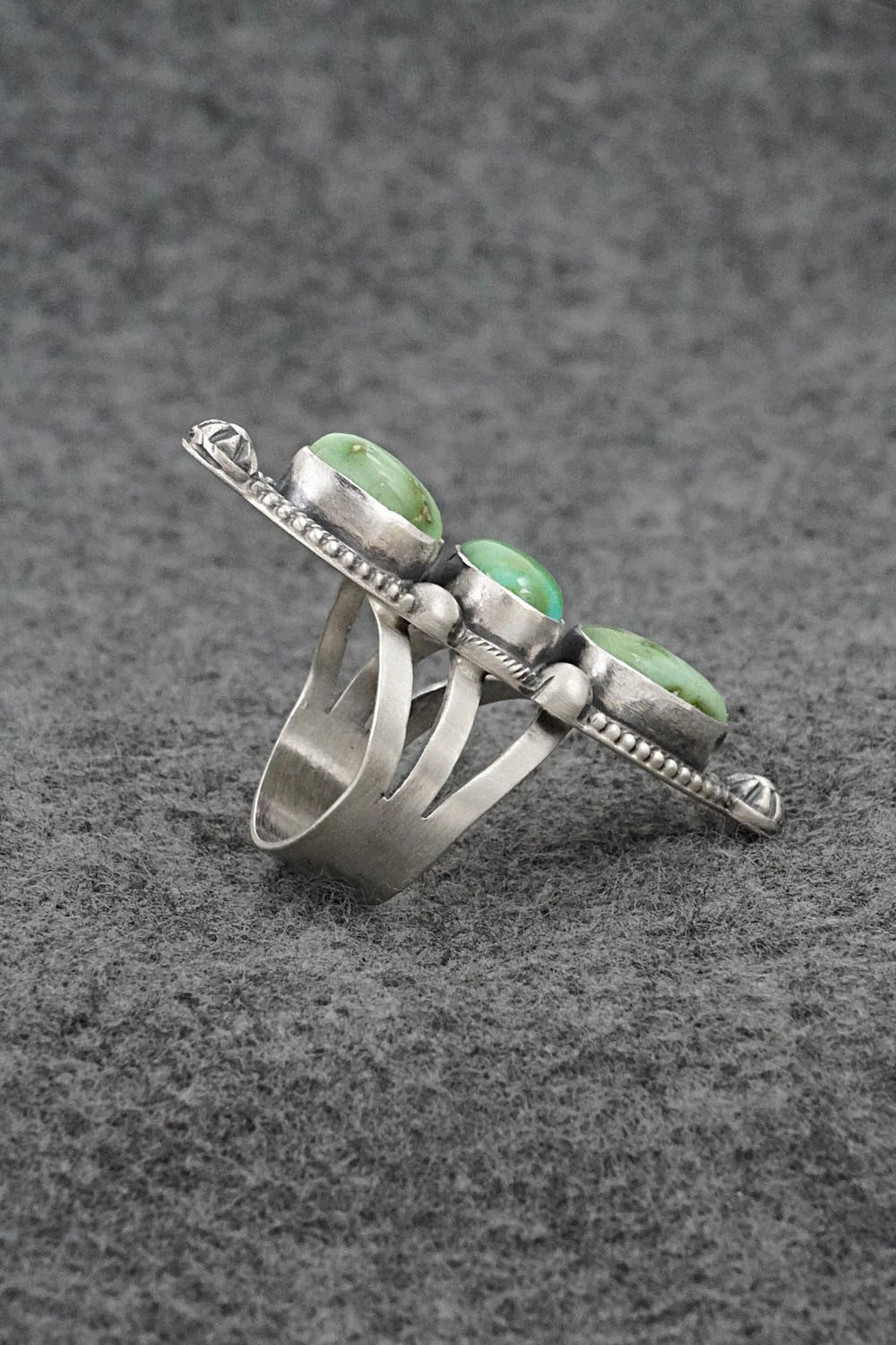 Turquoise & Sterling Silver Ring - Bobby Johnson - Size 7