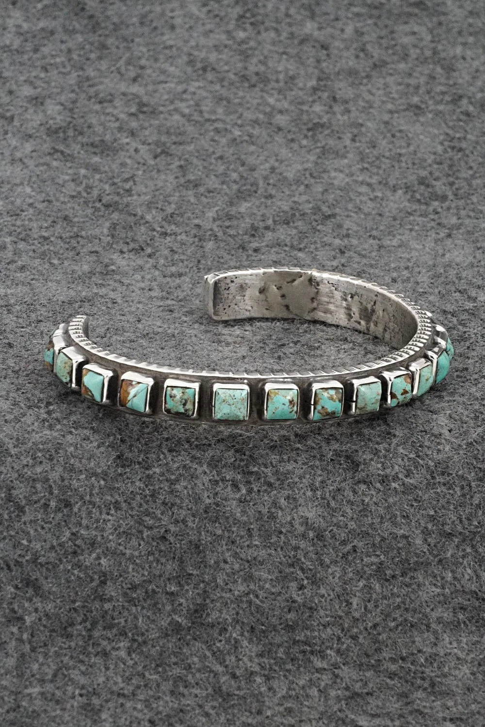Turquoise & Sterling Silver Bracelet - Ernest Rangel