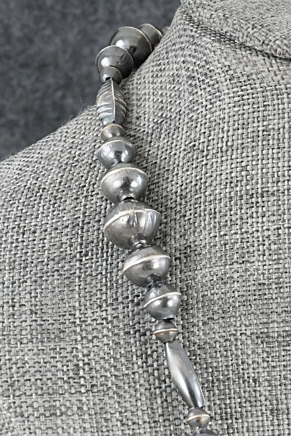 Sterling Silver Navajo Pearl Necklace 18" - Vintage