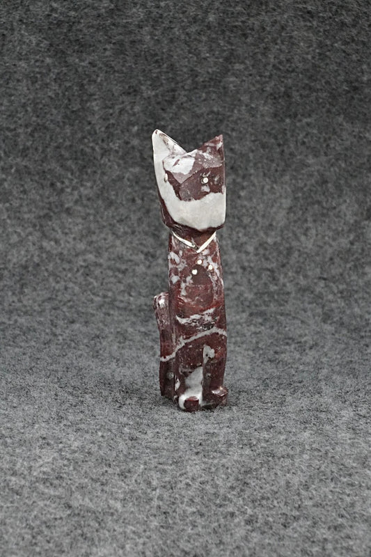 Cat Zuni Fetish Carving - Kenny Chavez