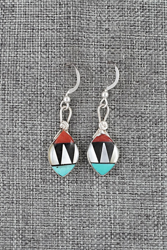 Multi-Stone Inlay & Sterling Silver Earrings - Ola Eriacho