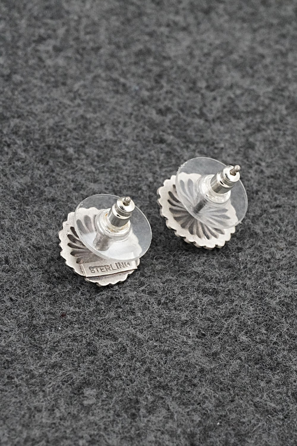 Turquoise & Sterling Silver Earrings - Terry Charlie