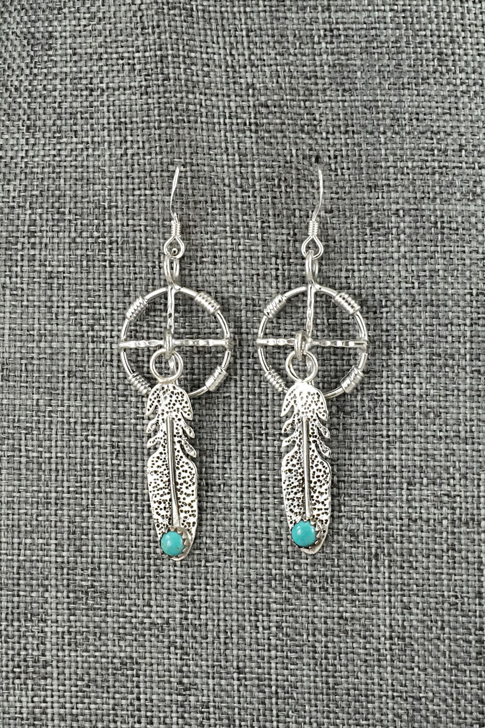 Turquoise & Sterling Silver Earrings - Sharon McCarthy