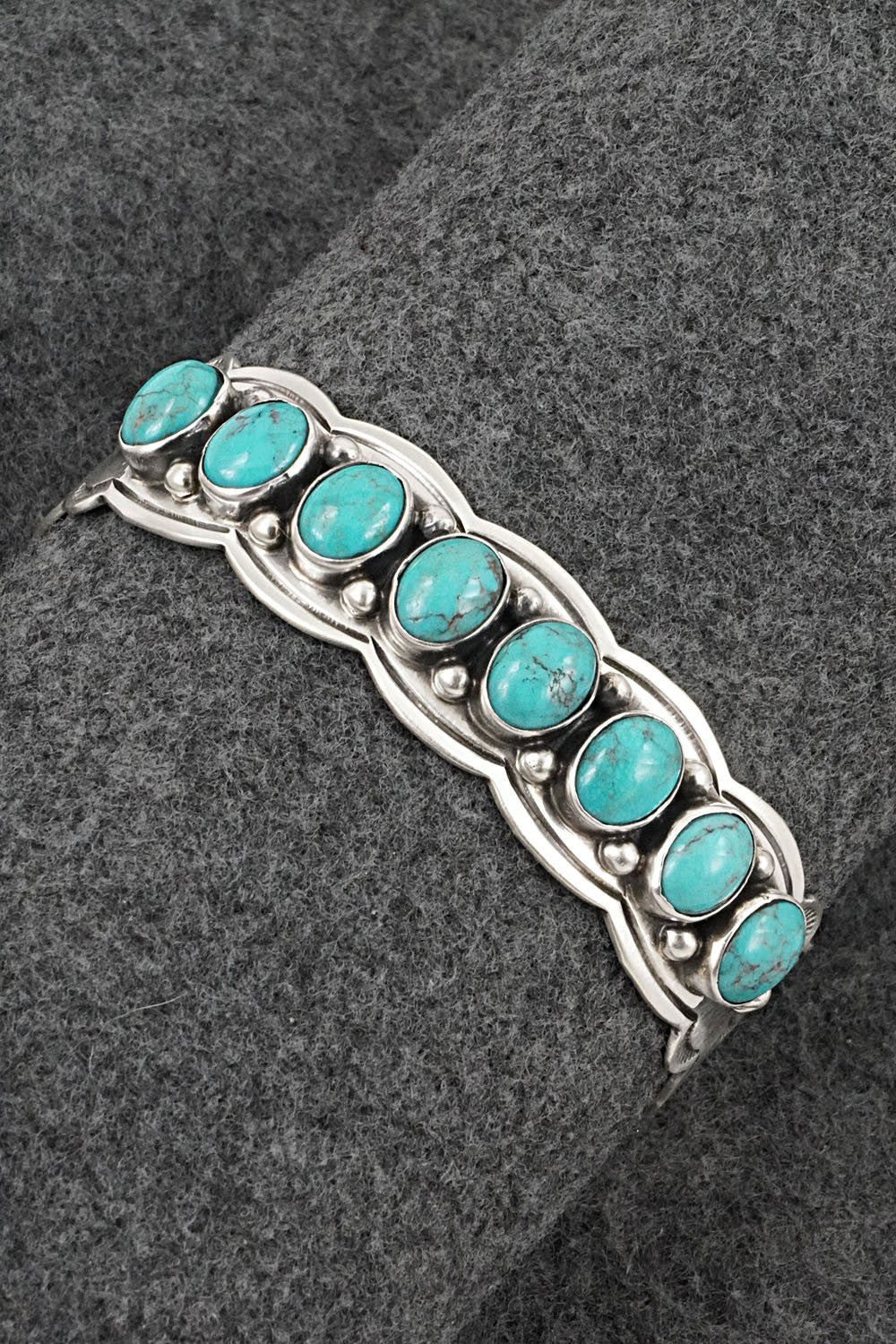 Turquoise & Sterling Silver Bracelet - Thomas Yazzie