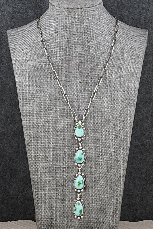 Turquoise & Sterling Silver Necklace - Bobby Johnson
