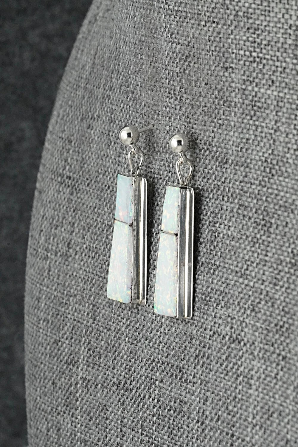 Opalite & Sterling Silver Earrings - Brenda Pete