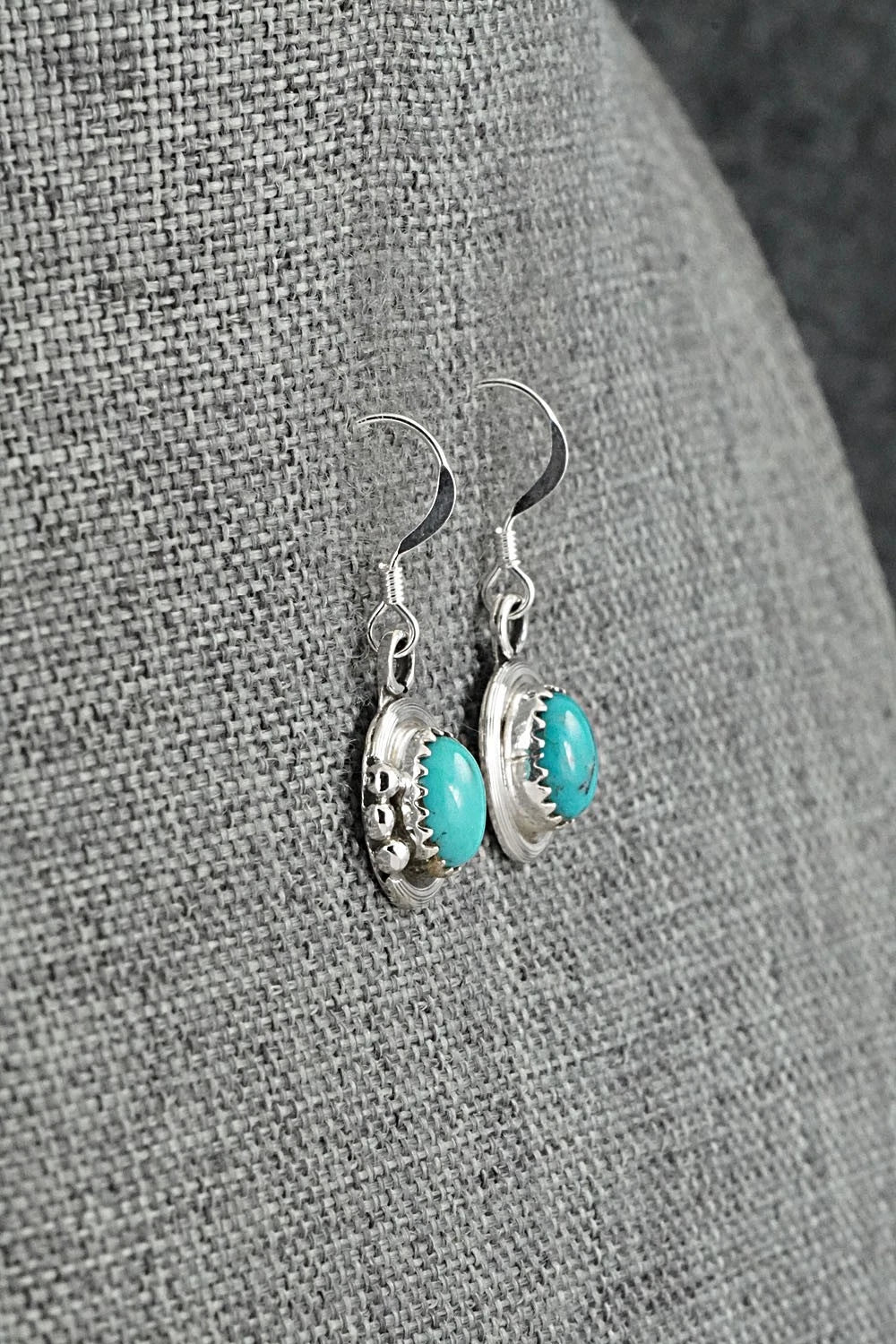 Turquoise & Sterling Silver Earrings - Rita Largo